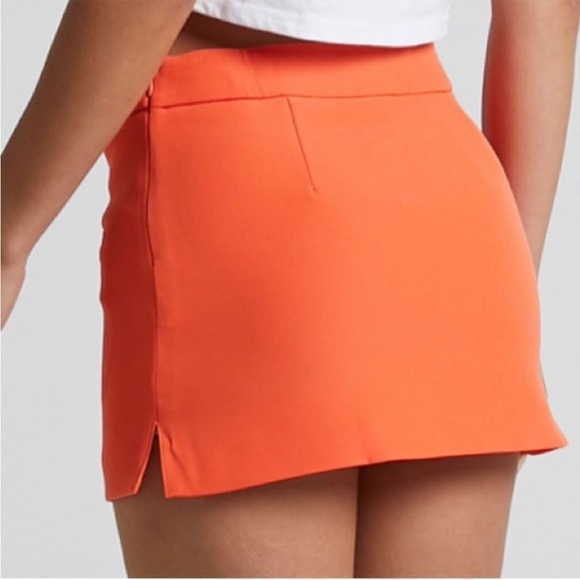 NEW 4th & Reckless Eden Eoc Mini Skirt orange short holiday New Year’s Eve - Picture 3 of 4